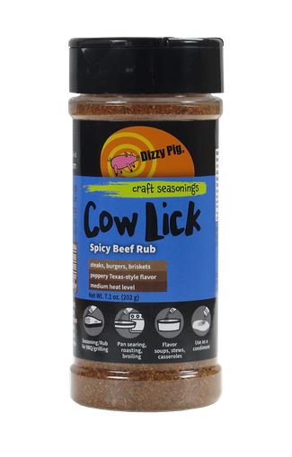 Cow Lick Spicy Beef Rub by Dizzy Pig 8 oz - Bourlier's Barbecue and Fireplace