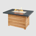 Darien Rectangular Gas Fire Pit Table with Everblend Top by Outdoor Great Room DAR-1224-EBG-K - Bourlier's Barbecue and Fireplace