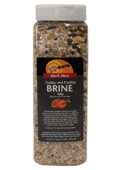 Dizzy Pig Mad Max Turkey Brine 36 Oz Bottle All Natural for Poultry 00057 - Bourlier's Barbecue and Fireplace