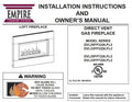 Empire Comfort Systems Loft DVL33 Gas Direct Vent Fireplace Screen DVFS33SBL-1