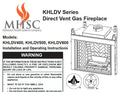 Monessen Direct Vent Fireplace Dual Forced Air Fan Blower Kit for KLDV Series BLOTKHLSC
