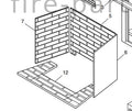 Weathered Fire Brick Liner Kit for Monessen 2000 Series Direct Vent FB4742W10B - Bourlier's Barbecue and Fireplace