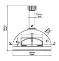 Fontana Mangiafuoco Wood-Fired Pizza Oven - Russo Red (Rustic) - Countertop