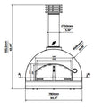Fontana Margherita Wood-Fired Pizza Oven - Anthracite (Black) - Countertop