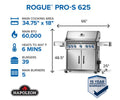 Napoleon Propane Rogue® PRO-S 625 RSIB w/ Infrared Side & Rear Burner RPS625RSIBPSS-2