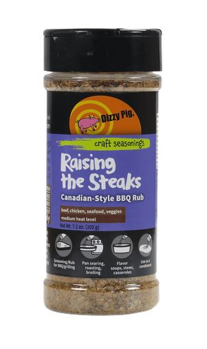 Raising the Steaks Montreal-Style Seasoning by Dizzy Pig 8 oz - Bourlier's Barbecue and Fireplace