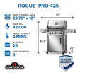 Napoleon Propane Gas Rogue® PRO 425 SIB with Infrared Side Burner RP425SIBPSS-2