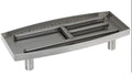 American Fireglass 24″ Oval Raised Stainless Steel Pan Indoor Burner SS-0-24 - Bourlier's Barbecue and Fireplace