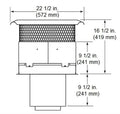 Majestic Heatilator SL300 Double Woodburning Series Terra Cotta Vertical Termination 8