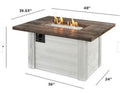 Outdoor GreatRoom Alcott Rectangular Gas Fire Pit Table ALC-1224 65% off