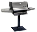 MHP Natural Gas Patio Base Grill W/ Stainless Steel Shelves AMCTMPB-N
