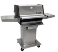 MHP Natural Gas Freestanding Grill With Stainless Steel Shelves AMCTSS-N