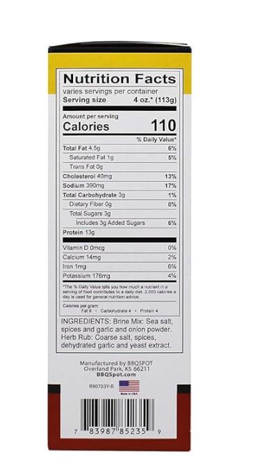 Brine Some Turkey - All-Natural 19 Ounce Brine Kit and Seasoning by BBQ Spot OW85235 - Bourlier's Barbecue and Fireplace
