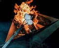 MF Fire 33 Inch Delta Collapsible Wood Burning Fire Pit