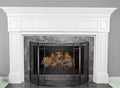 Asteria 3-Panel Tri Fold Fireplace Screen in Wenge 41