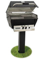Broilmaster Premium Natural Gas Grill On Black In-Ground Post P3XFN + BL48-G - Bourlier's Barbecue and Fireplace