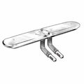 Backyard Grill Stainless Steel Dual Bar Burner, 16