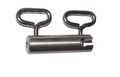 E-Z Que Cradle Rotisserie Stainless Steel Lock Arm Fork Meat Holder Gas Grill