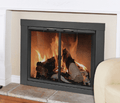 Residential Retreat Carson Fireplace Bifold Smoked Glass Door - Vintage Iron Finish CN-1001 Small