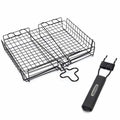 GrillPro 24876 Deluxe Non-Stick Broiler Basket with Detachable Handle