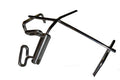 E-Z Que Cradle Rotisserie Stainless Steel Lock Arm Fork Meat Holder Gas Grill